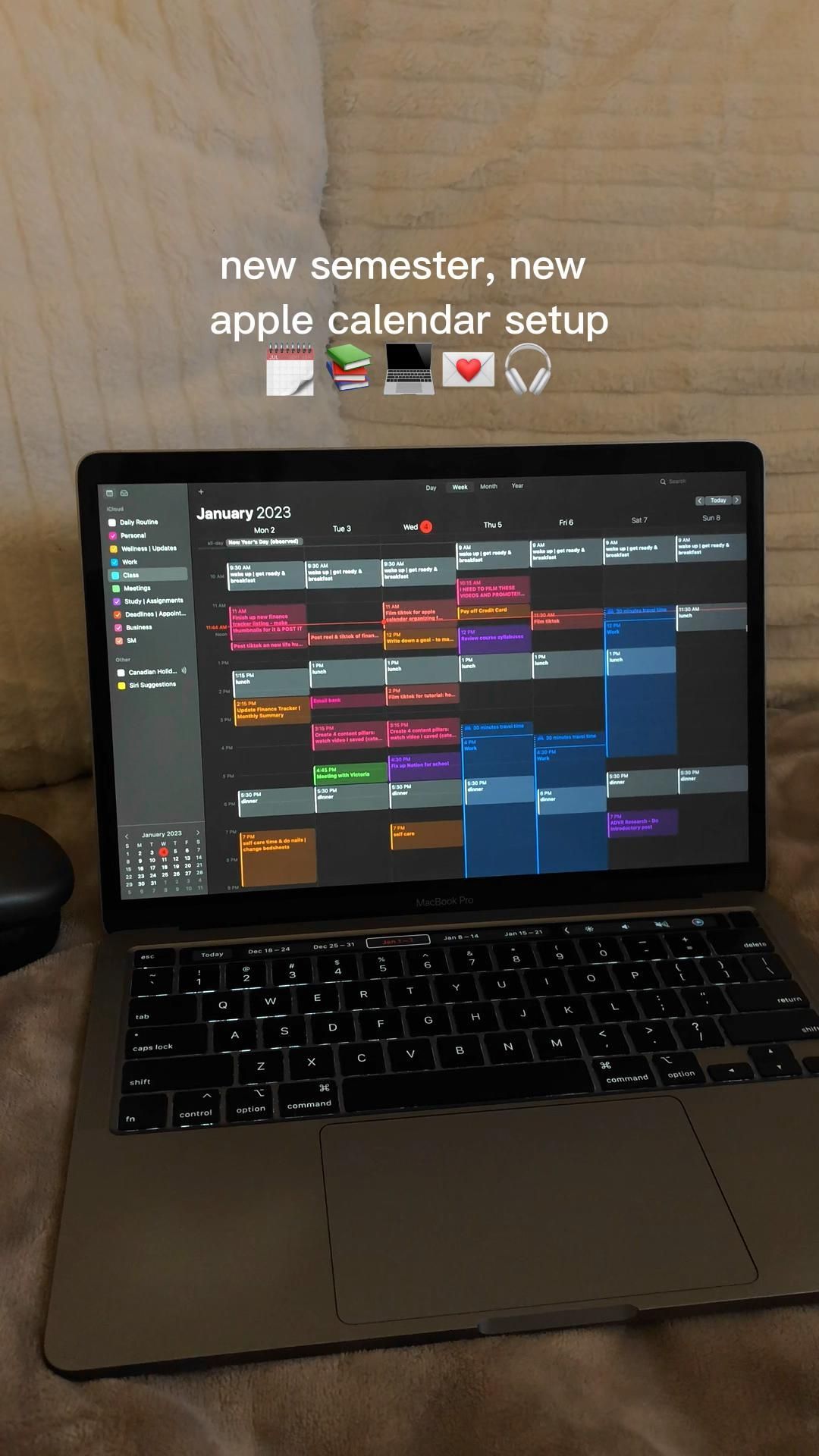 Calendar aesthetic